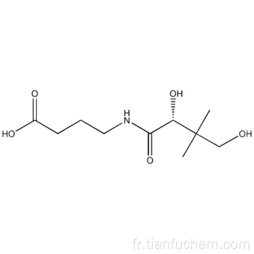 Acide butanoïque, 4 - [[(2R) -2,4-dihydroxy-3,3-diméthyl-1-oxobutyl] amino] - CAS 18679-90-8